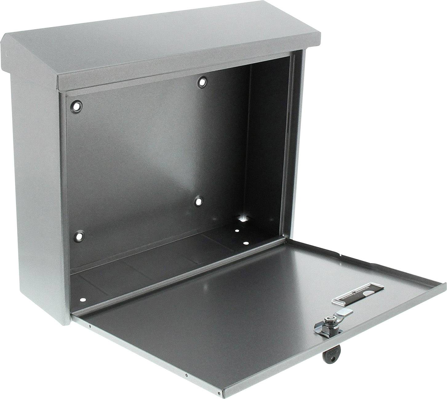 Burg Wächter 61160 JOURNAL 5867 SI Briefkasten Stahlblech Silber Schlüsselschloss