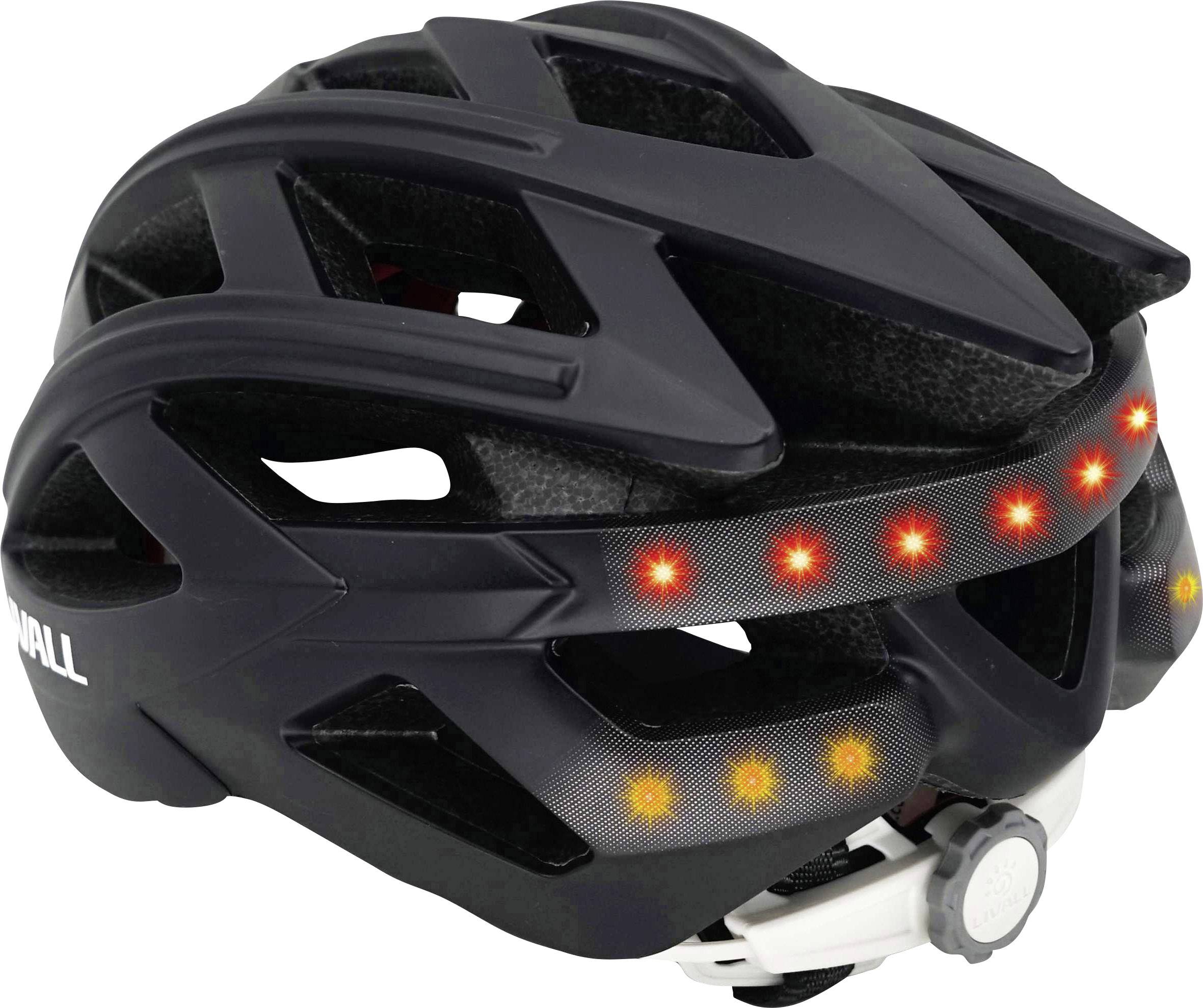Livall BH62 Rennrad-Helm Schwarz Konfektionsgröße=L Kopfumfang=58-61 cm