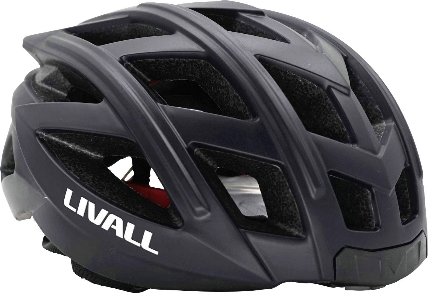 Livall BH62 Rennrad-Helm Schwarz Konfektionsgröße=L Kopfumfang=58-61cm