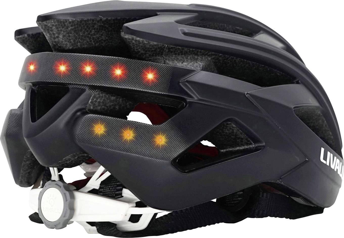 Livall BH62 Rennrad-Helm Schwarz Konfektionsgröße=L Kopfumfang=58-61cm
