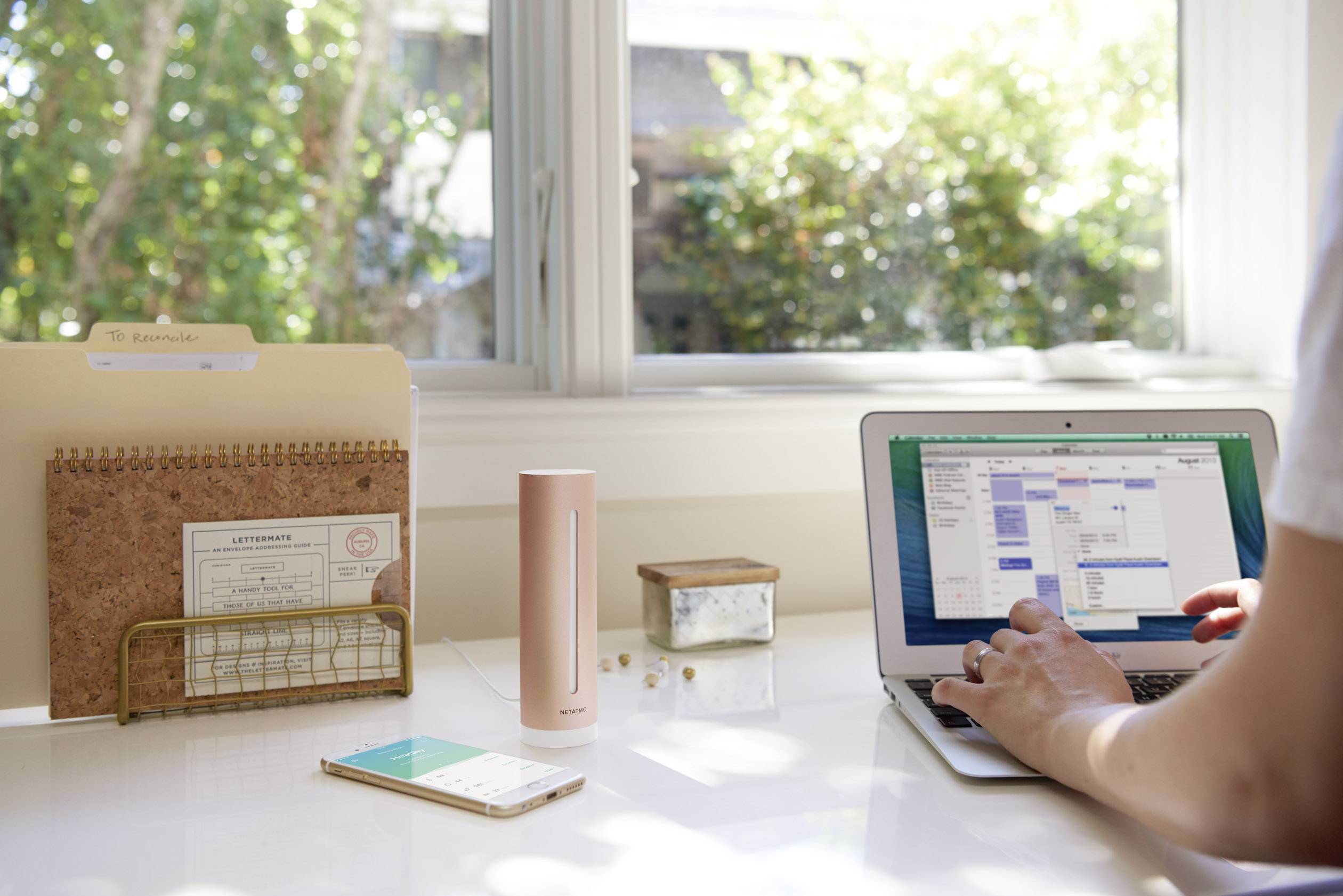 Netatmo Healthy Home Coach NE1020ZZ Thermo-/Hygrometer App basierend