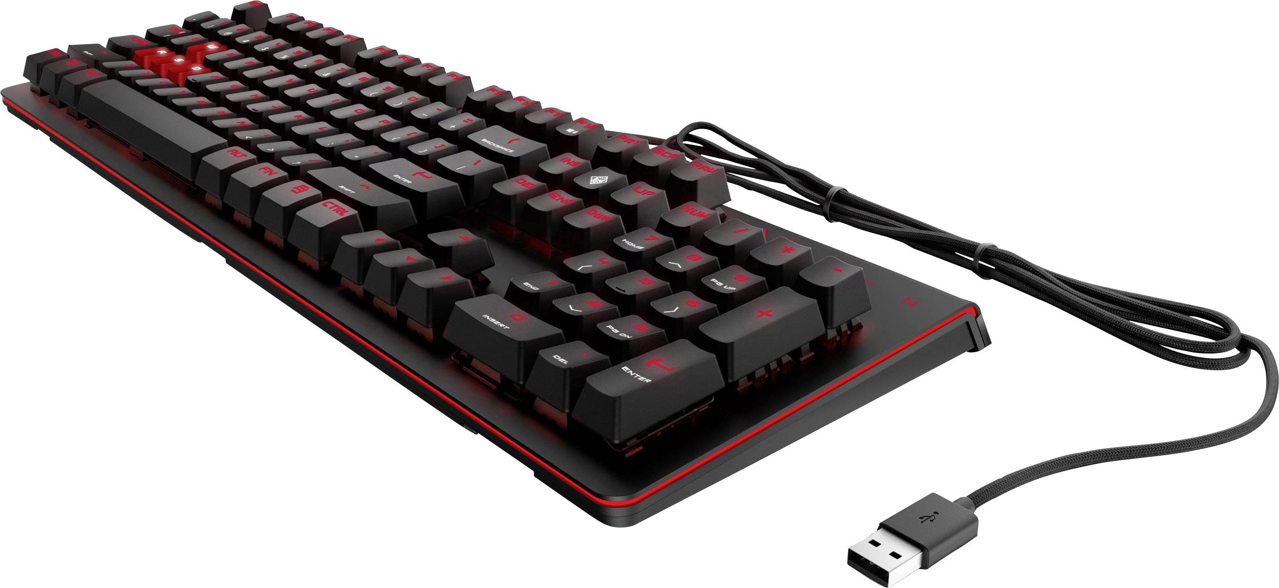 Omen 1100 USB-Gaming-Tastatur Beleuchtet Deutsch, QWERTZ, Windows® Schwarz