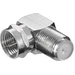 Winkeladapter: F-Stecker > F-Buchse 90° Winkeladapter: F-Stecker > F-Buchse 90°
