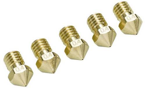 Ultimaker Nozzle Pack 0,4mm Passend für (3D Drucker): 2+, UltiMaker 2 Extended+ UM2+ Nozzle Pack 5x0.40mm 9525