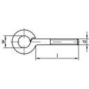 TOOLCRAFT Gewindeösen Typ 48 (Ø x L) 12mm x 30mm 50St.