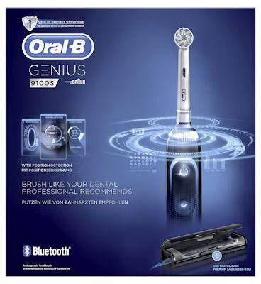 Oral-B Genius 9100 S Elektrische Zahnbürste Rotierend/Oszilierend/Pulsieren Schwarz
