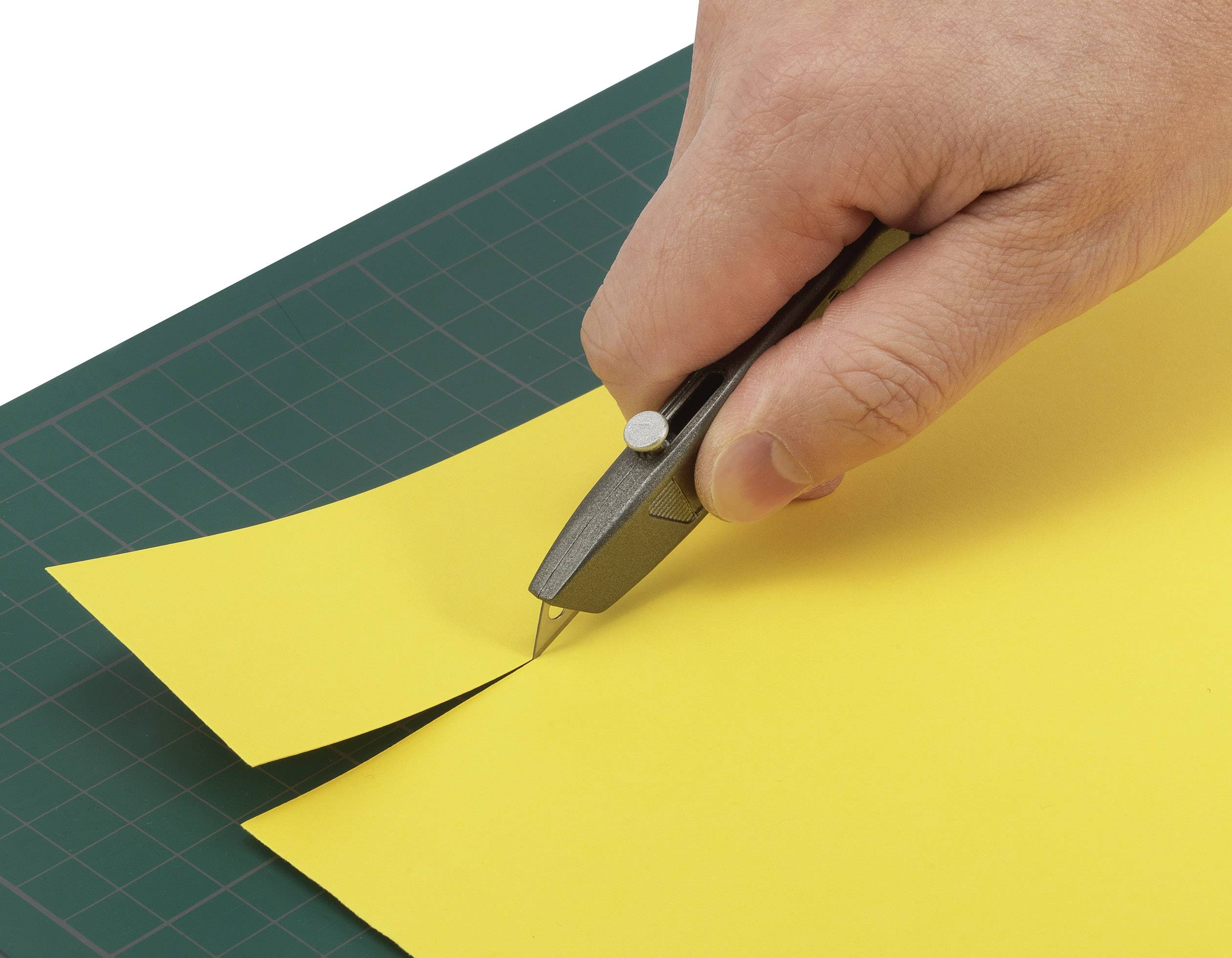 TOOLCRAFT 2347939 Mini-Cuttermesser 84mm mit Einziehbarer Klinge 1St.