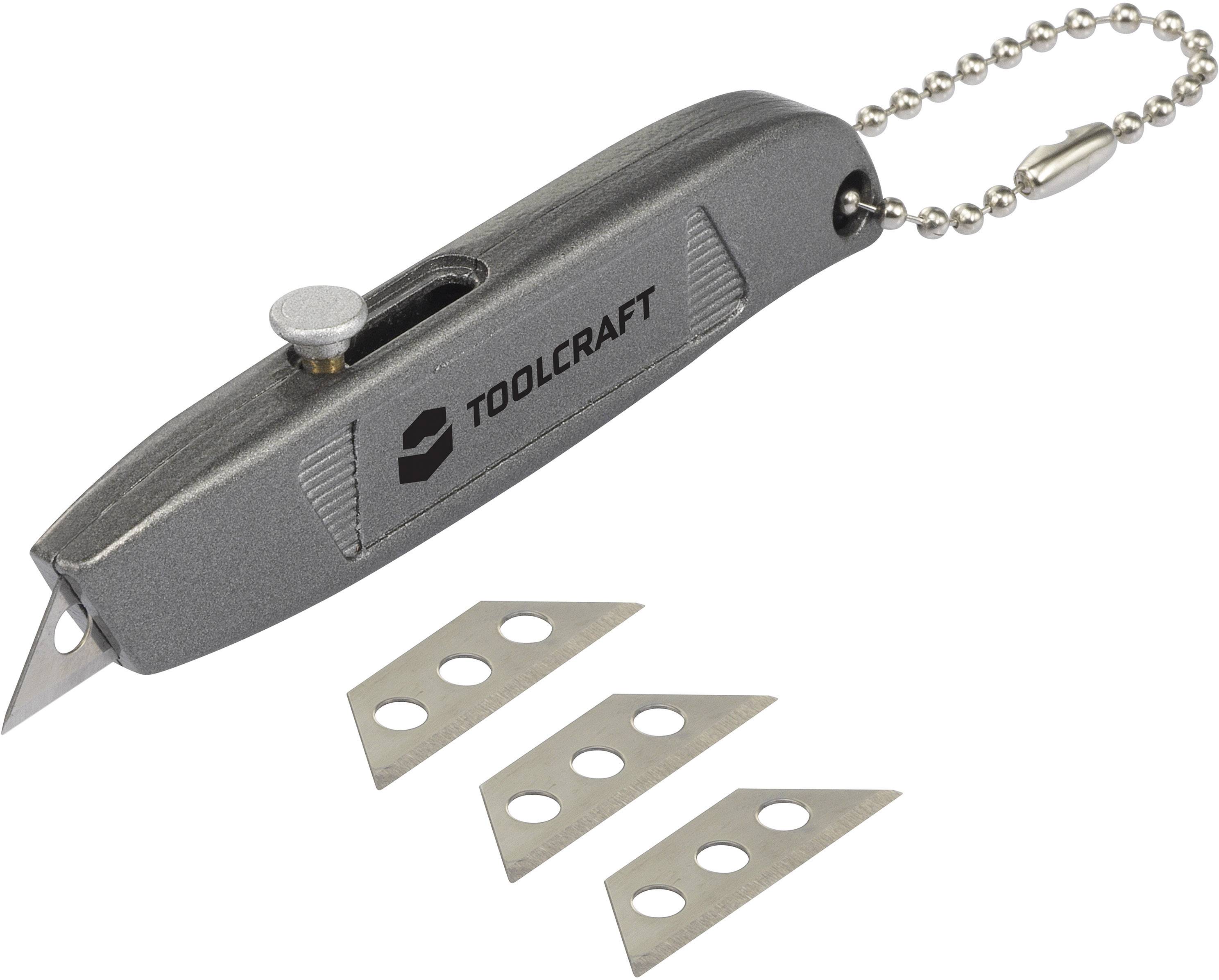 TOOLCRAFT 2347939 Mini-Cuttermesser 84mm mit Einziehbarer Klinge 1St.