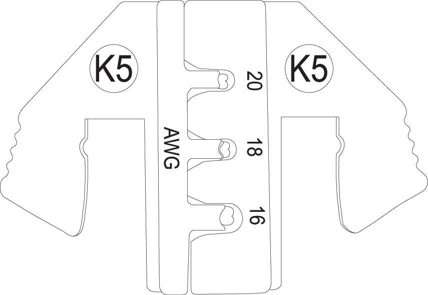TOOLCRAFT PLE-0K5 TO-6897543 Crimpeinsatz Deutsch DTM/DT/DTP 1.5mm² (max) DEUTSCH Passend für Marke (Zangen) TOOLCRAFT PZ-500