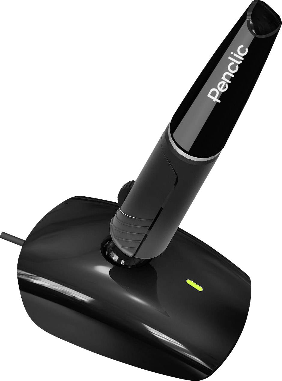 Penclic D3 Stiftmaus USB Laser Schwarz 3 Tasten 1600 dpi Ergonomisch