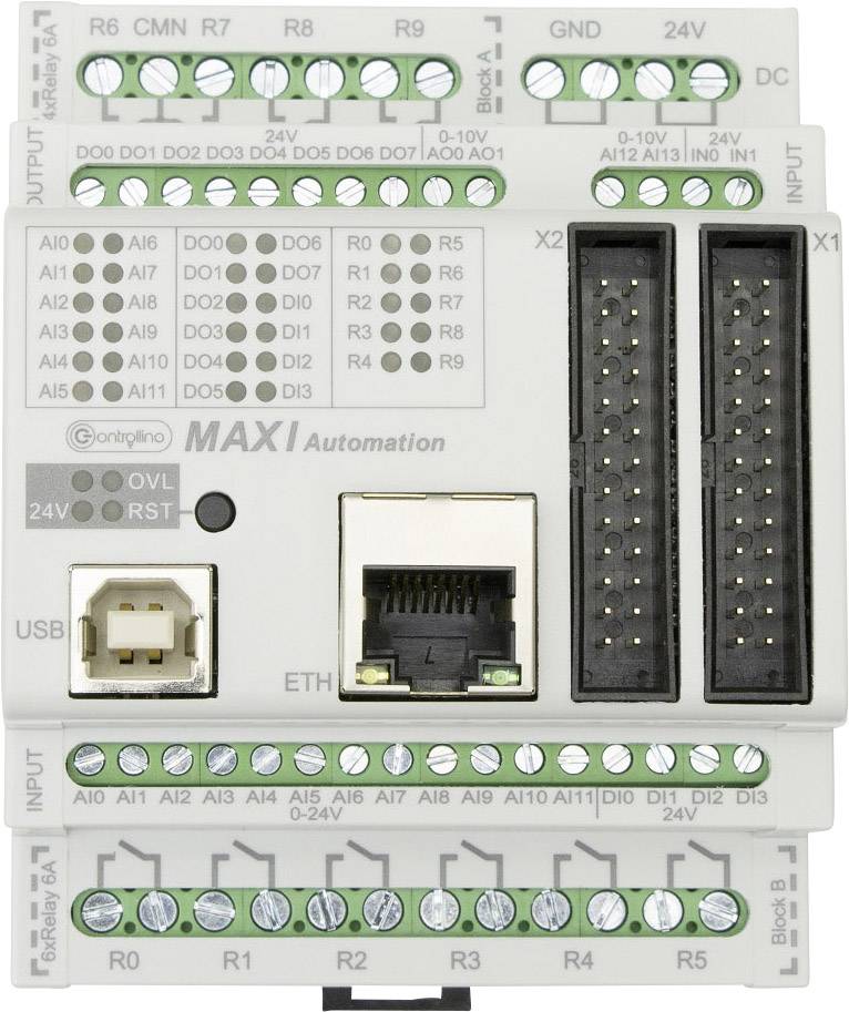 Produktbild von Controllino Maxi Automation Pure 100-101-10 – SPS-Steuermodul, 24 V/DC – Originalqualität