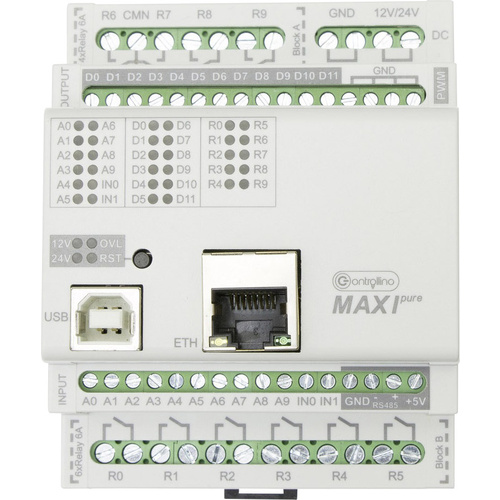 Controllino MAXI pure 100-100-10 Module de commande 12 V/DC, 24 V/DC