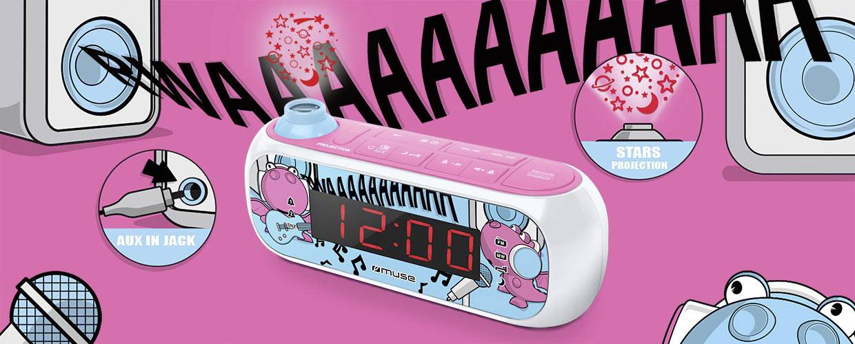 Muse M-167 KDG Kinderradio AUX, UKW  Pink