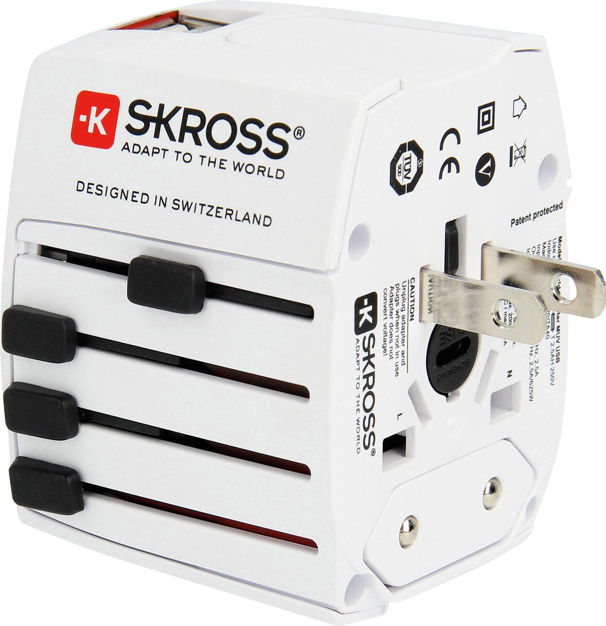 Skross 1302940 Reiseadapter MUV USB
