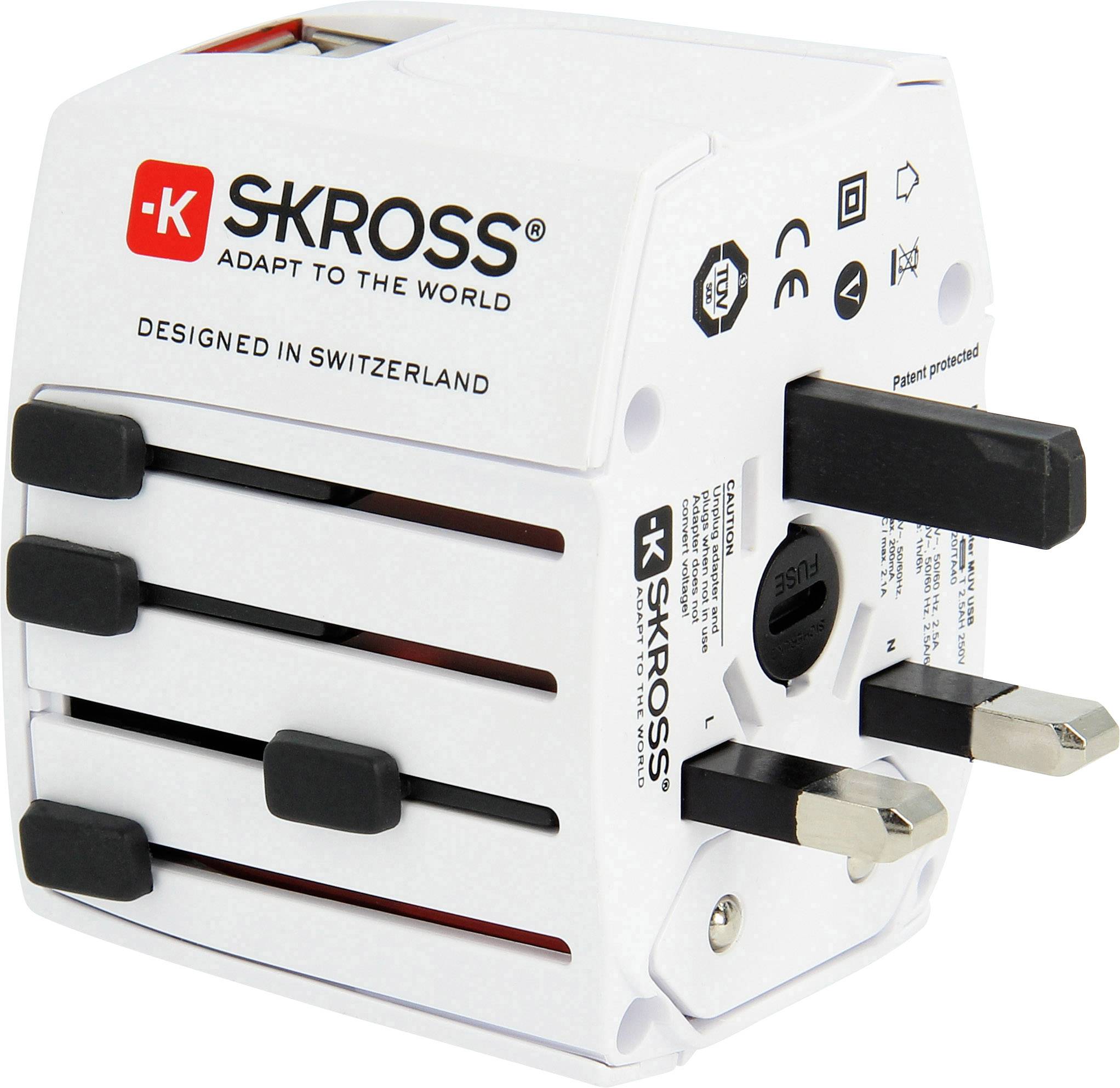 Skross 1302940 Reiseadapter MUV USB