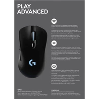 Logitech Gaming G403 Hero Maus USB Optisch Schwarz 6 Tasten 25000 dpi Beleuchtet, Gewichts-Tuning Logitech Gaming G403 Hero Maus USB Optisch Schwarz 6 Tasten 25000 dpi Beleuchtet, Gewichts-Tuning