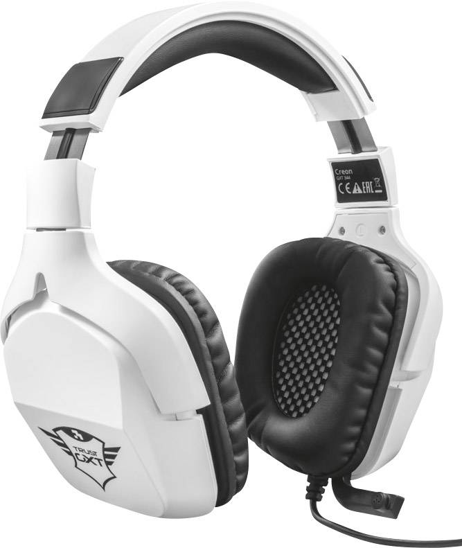 Trust GXT 345 Creon Gaming Headset USB schnurgebunden Over Ear Weiß
