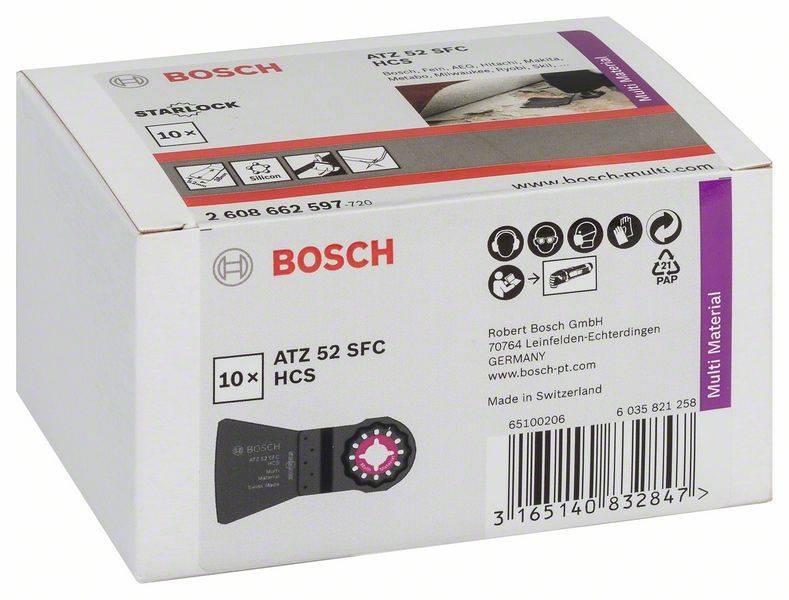 Bosch Accessories 2608662597 ATZ 52 SFC  Schaber    10 St.
