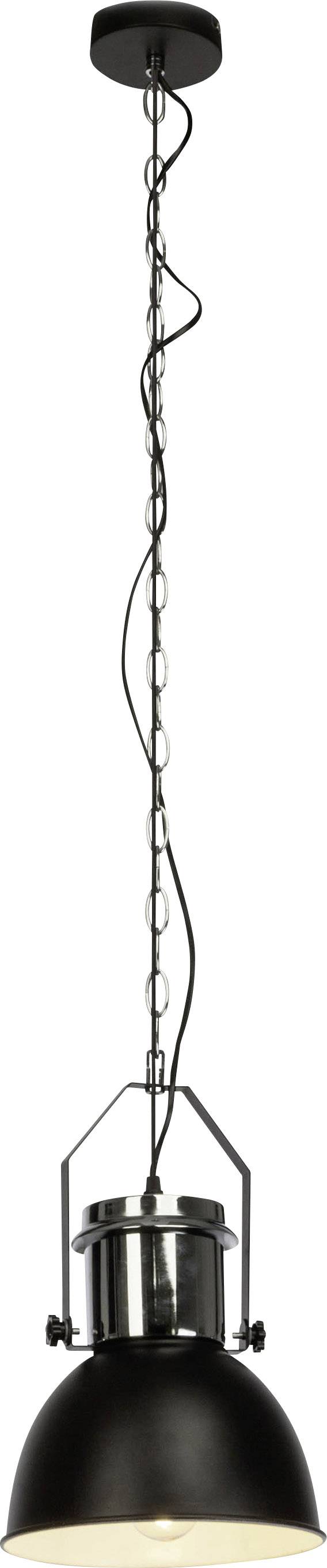 Brilliant Salford 93590/76 Pendelleuchte LED E27 60 W Schwarz, Chrom