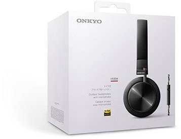 Onkyo H500M Over Ear Kopfhörer kabelgebunden Schwarz High-Resolution Audio Headset