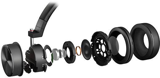 Onkyo H500M Over Ear Kopfhörer kabelgebunden Schwarz High-Resolution Audio Headset