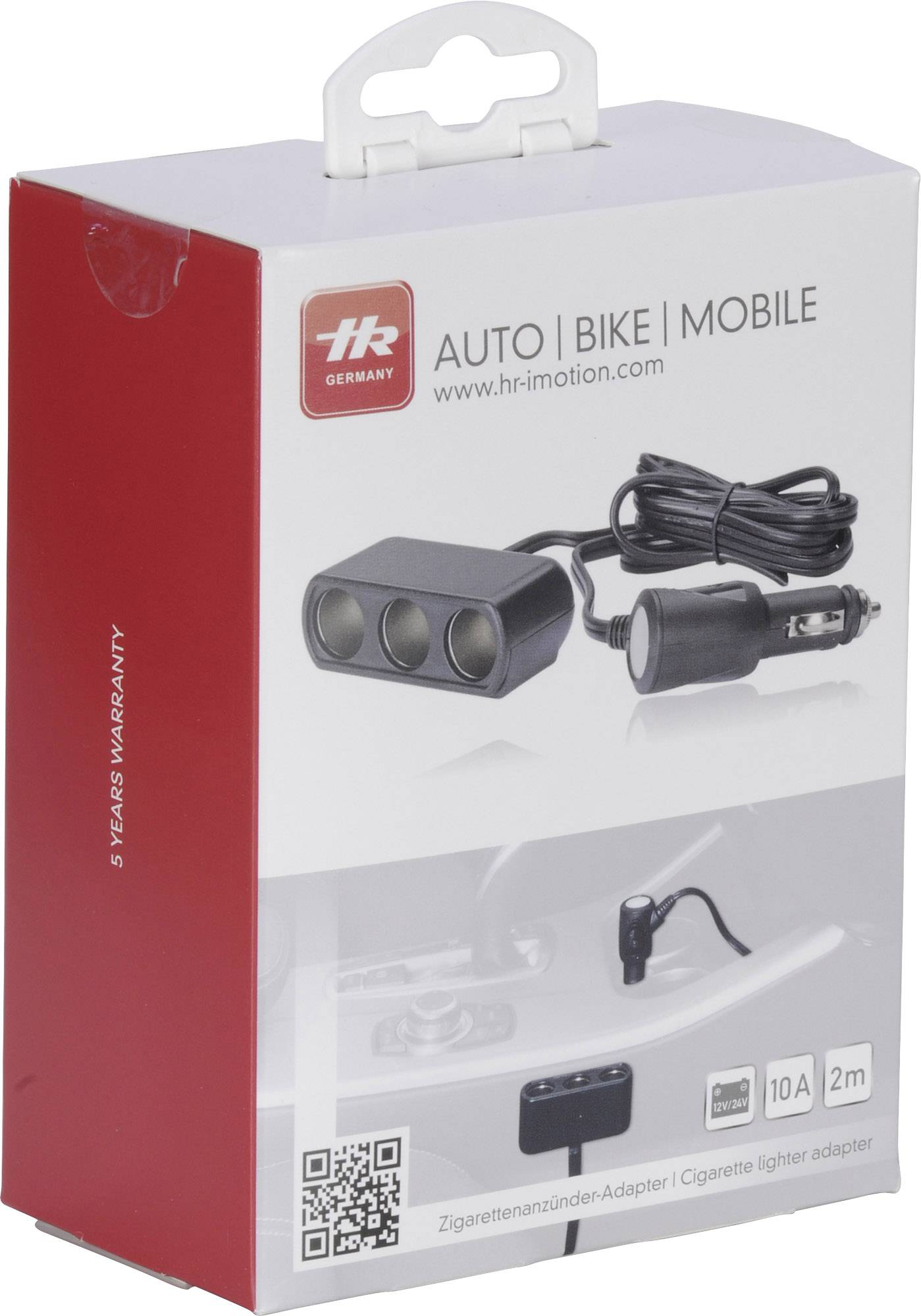 Herbert Richter 110 104 01hr-imotion Zigarettenanzünder-Verteiler Anzahl Zigarettenkupplungen 3 x Belastbarkeit Strom max. 10A