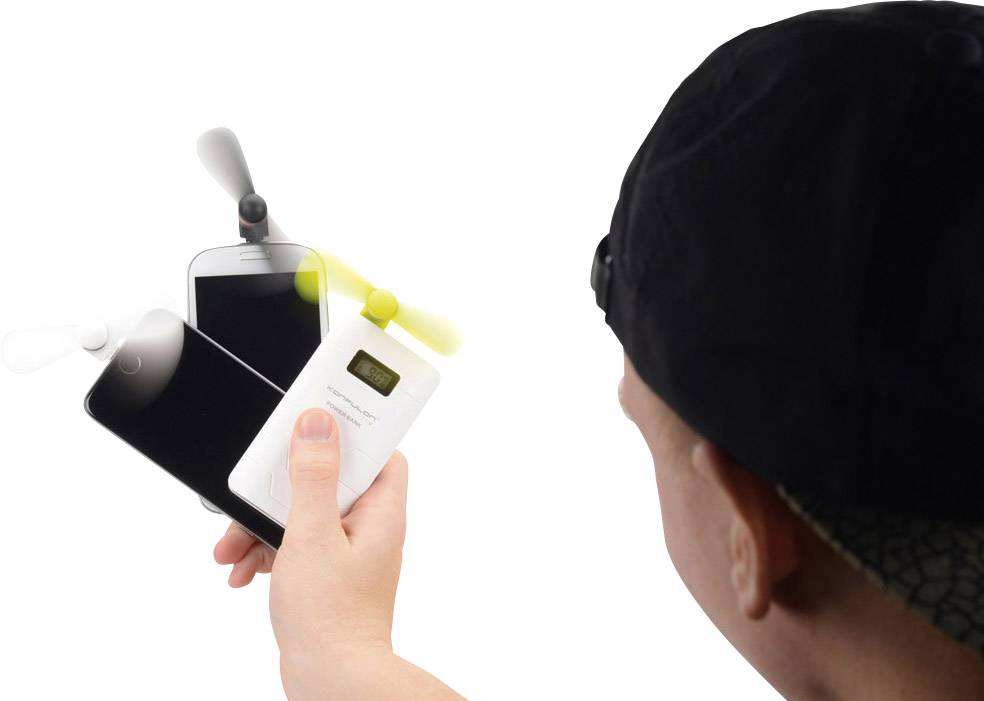 Herbert Richter 110 112 01 Mini Ventilator 43 mm x 88 mm x 20 mm mit USB-Anschluss