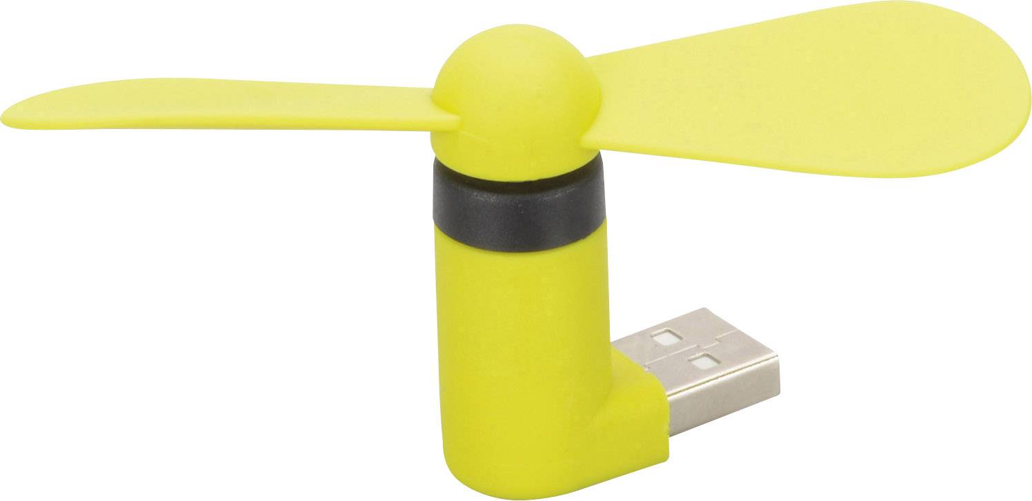Herbert Richter 110 112 01 Mini Ventilator 43 mm x 88 mm x 20 mm mit USB-Anschluss