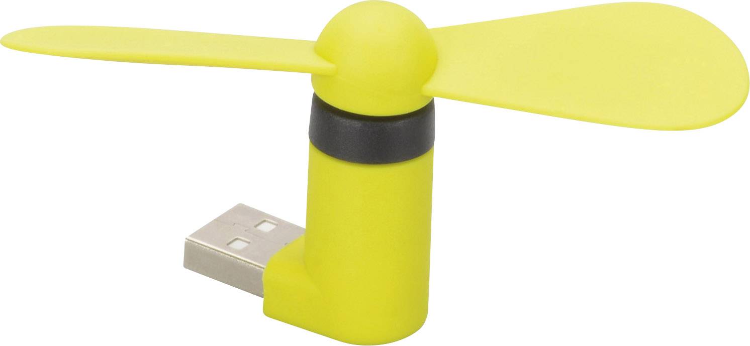 Herbert Richter 110 112 01 Mini Ventilator 43 mm x 88 mm x 20 mm mit USB-Anschluss