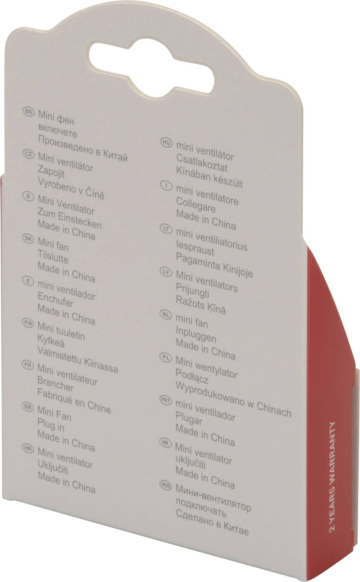 Herbert Richter 110 112 01 Mini Ventilator 43 mm x 88 mm x 20 mm mit USB-Anschluss