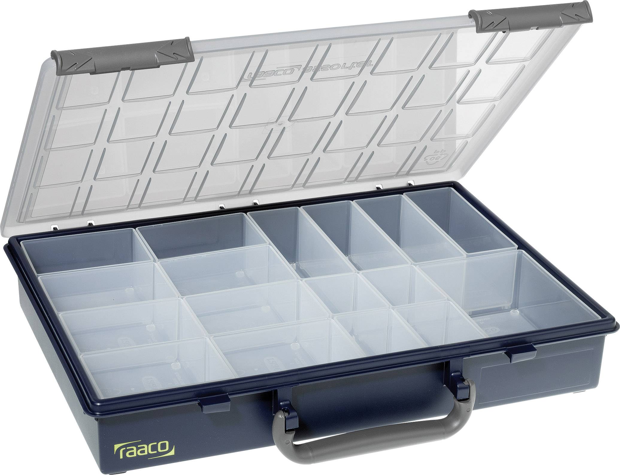 Raaco Assorter 55 4x8-17 Sortimentskasten (L x B x H) 338 x 261 x 57 mm Anzahl Fächer: 17 feste Unt