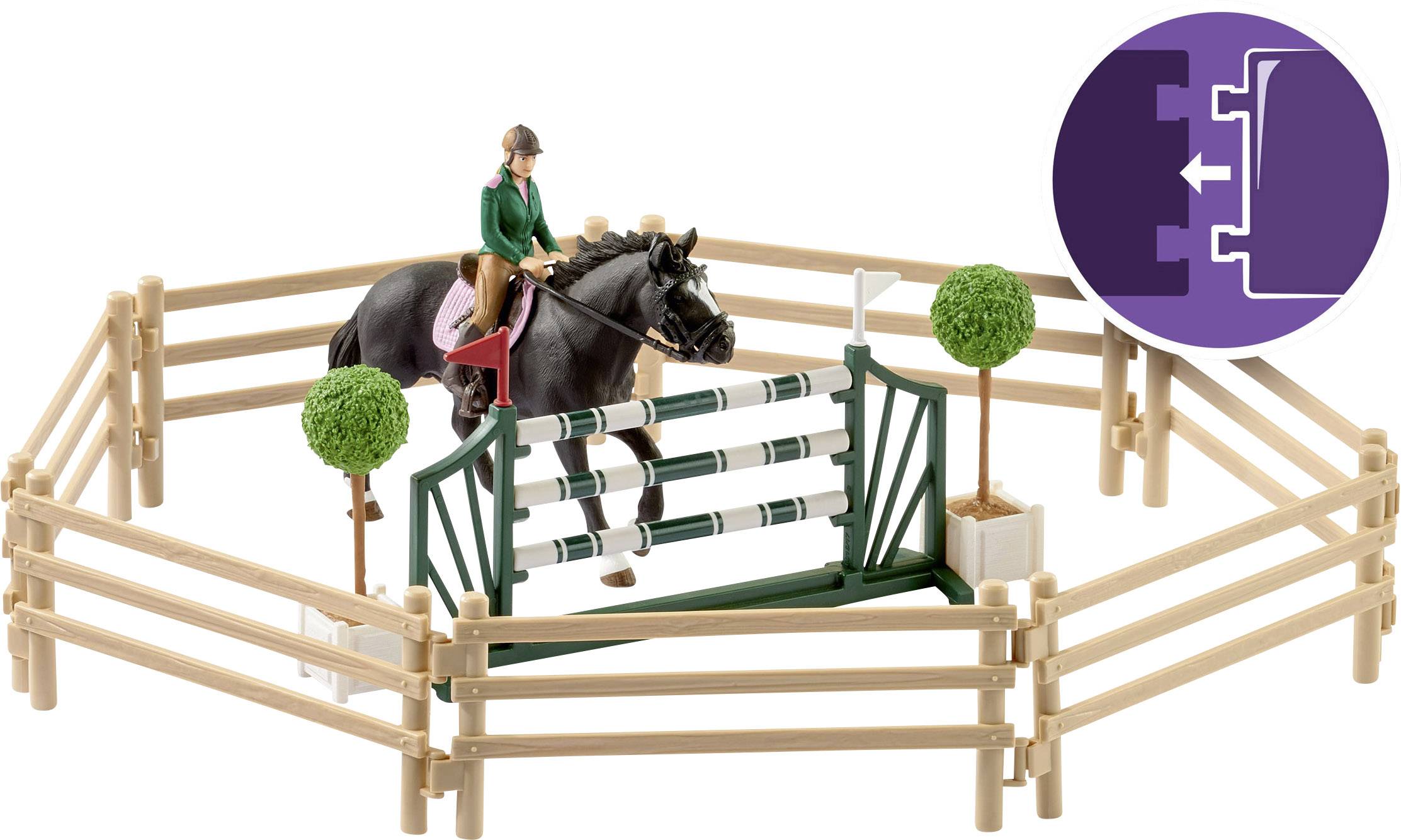 Schleich Reitschule mit Reiterinnen und Pferden 42389