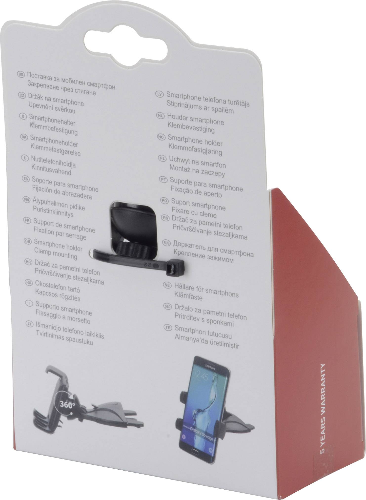 Herbert Richter Quicky CD  Handy-Kfz-Halterung 360° drehbar 84 - 58 mm