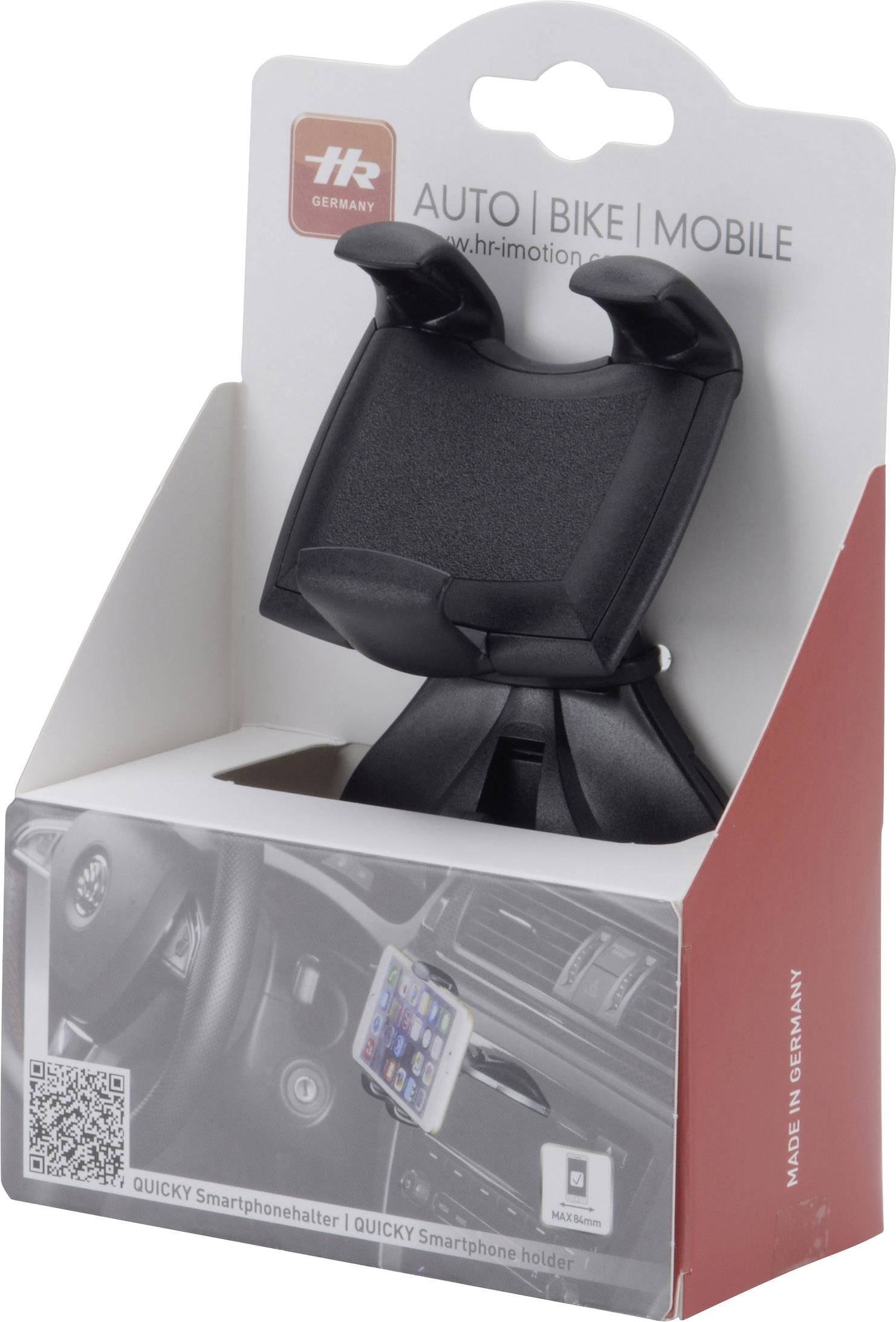 Herbert Richter Quicky CD  Handy-Kfz-Halterung 360° drehbar 84 - 58 mm