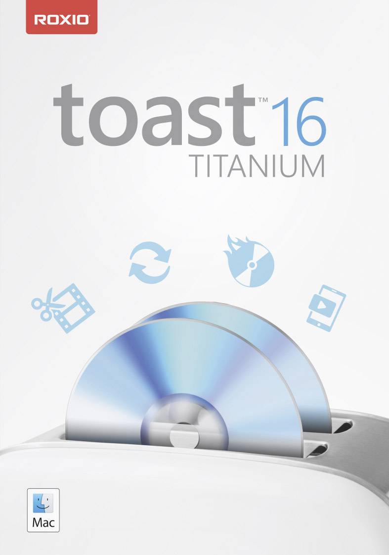 Roxio Toast 16 Titanium Vollversion, 1 Lizenz Mac Brenn-Software