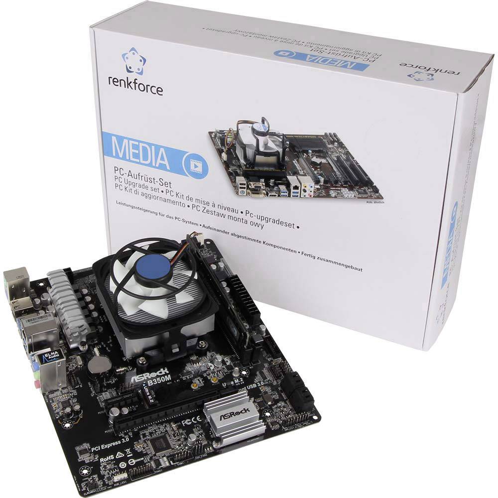 Renkforce PC Tuning-Kit AMD Ryzen 3 1200 (4 x 3.1GHz) 8GB Micro-ATX