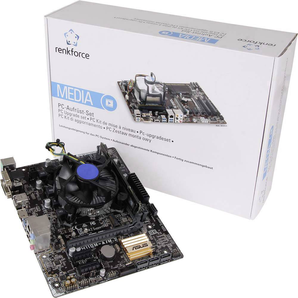 Renkforce PC Tuning-Kit Intel® Core™ i5 i5-7400 (4 x 3GHz) 8GB Intel HD Graphics 630 Micro-ATX