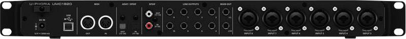 Audio Interface Behringer U-PHORIA UMC1820 Monitor-Controlling 