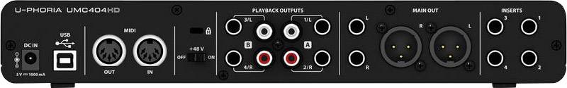 Audio Interface Behringer U-PHORIA UMC404HD Monitor-Controlling