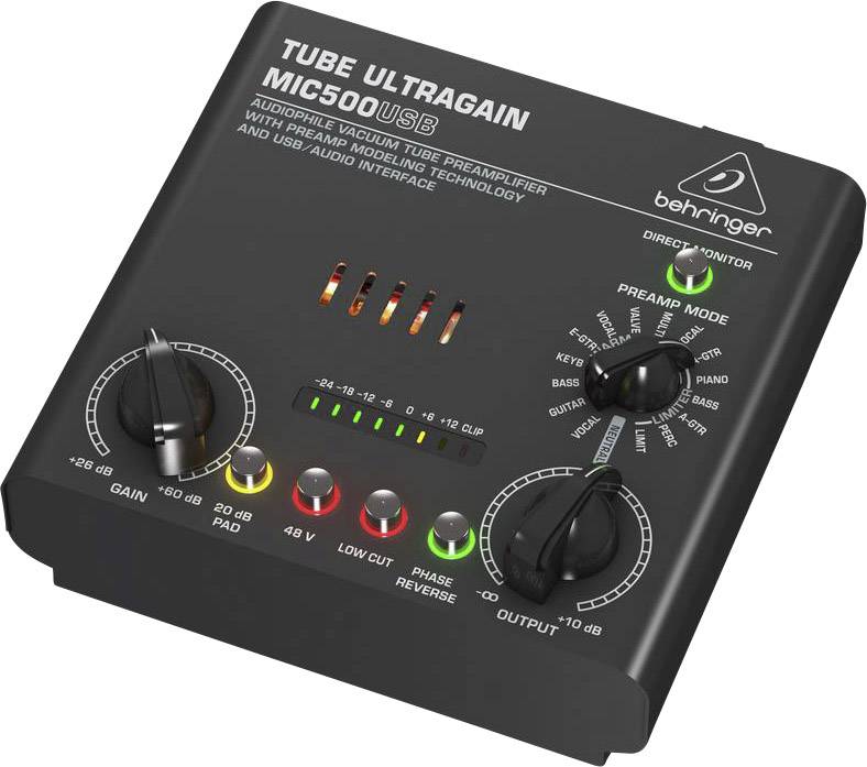 Behringer Tube Ultragain MIC500USB Mikrofon Vorverstärker