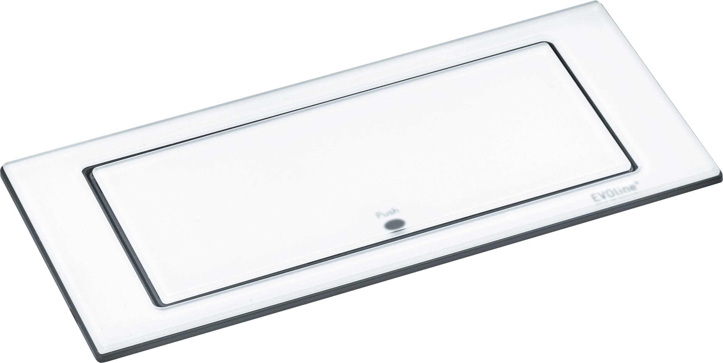 EVOline 1592.7100.2200 Einbau-Steckdosenleiste Glas matt Schutzkontakt 1St.