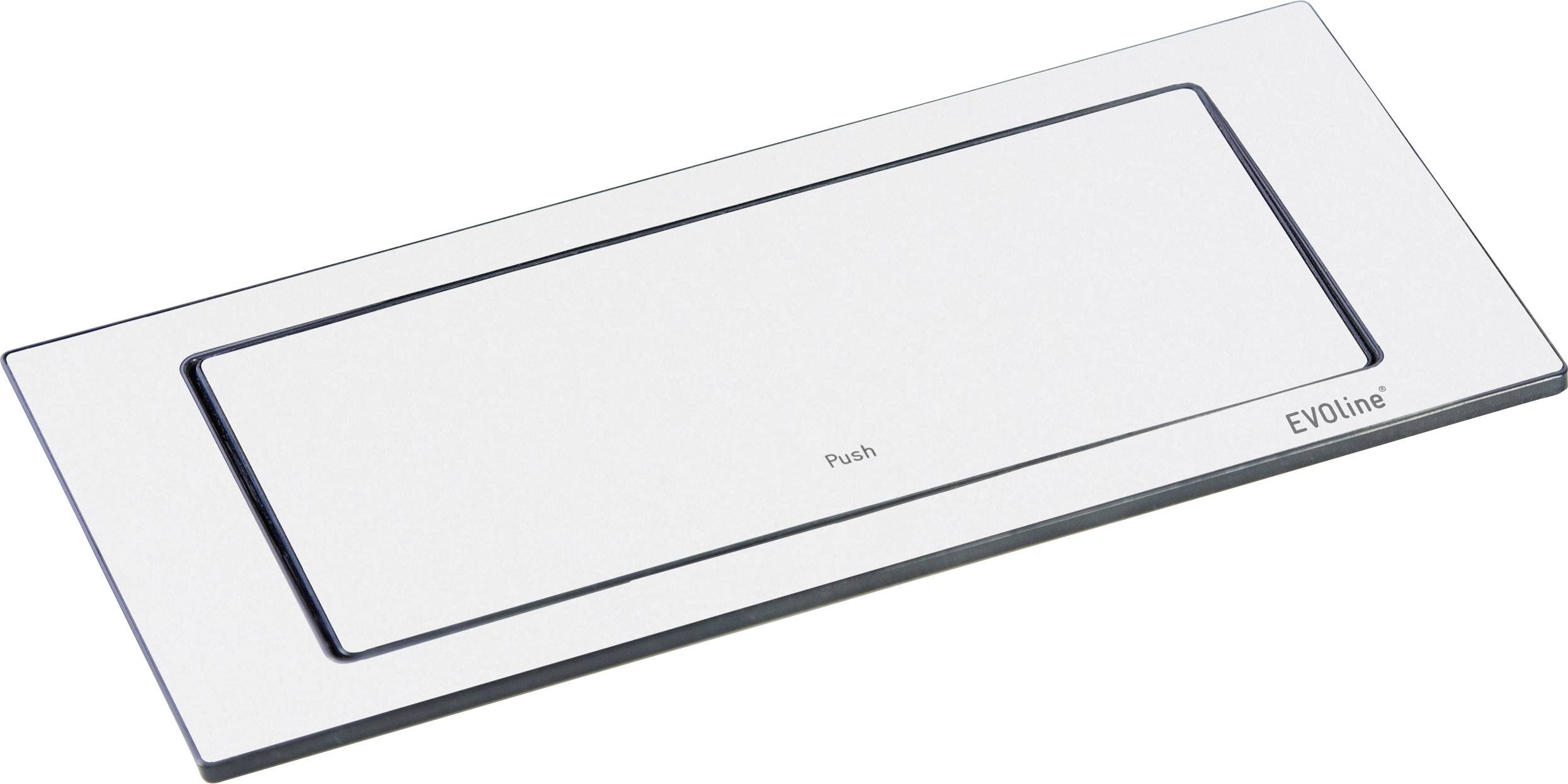 EVOline 106383 Einbau-Steckdosenleiste 2fach Lack-Weiß Schutzkontakt 1St.