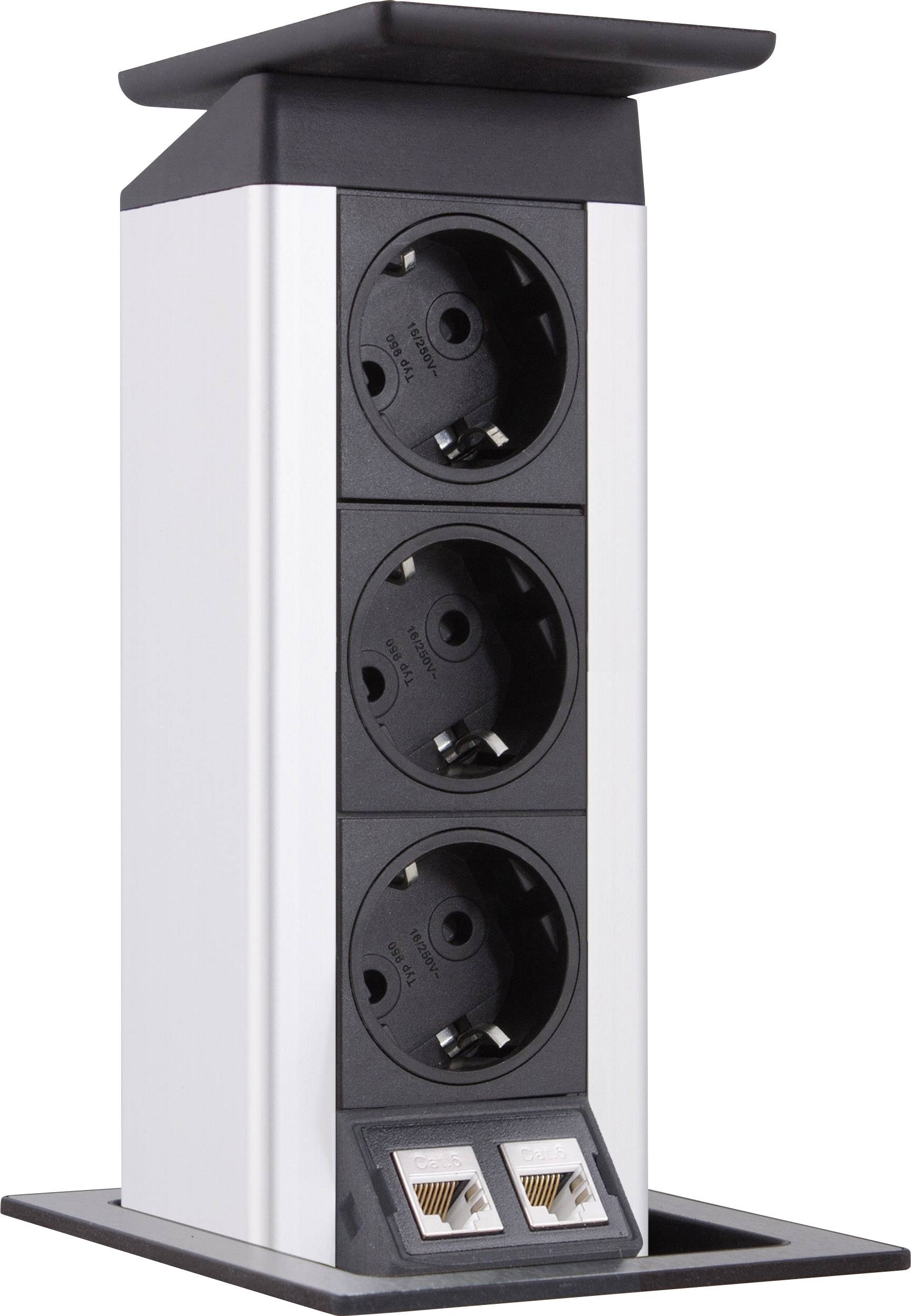 EVOline 106373 Einbau-Steckdosenleiste Schutzkontakt 1St.