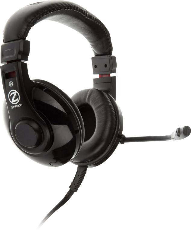 Zalman ZM-HPS200 Over Ear Headset kabelgebunden Stereo Silber, Schwarz Gaming