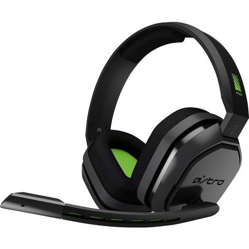 Astro A10 Gaming Over Ear Headset kabelgebunden Stereo Grau, Grün Lautstärkeregelung, Mikrofon-Stummschaltung