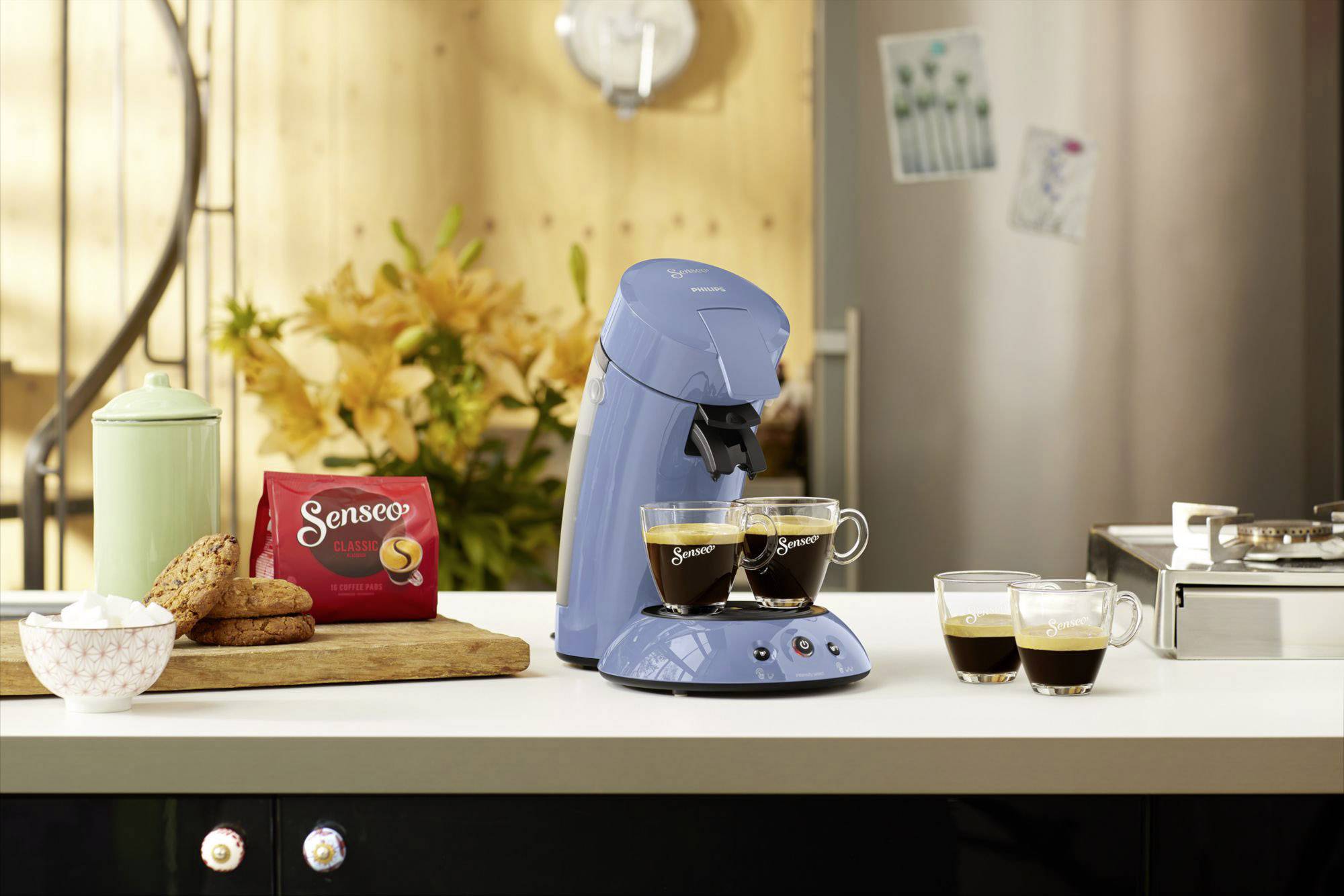 SENSEO® HD6554/70 Original HD6554/70 Kaffeepadmaschine Hellblau