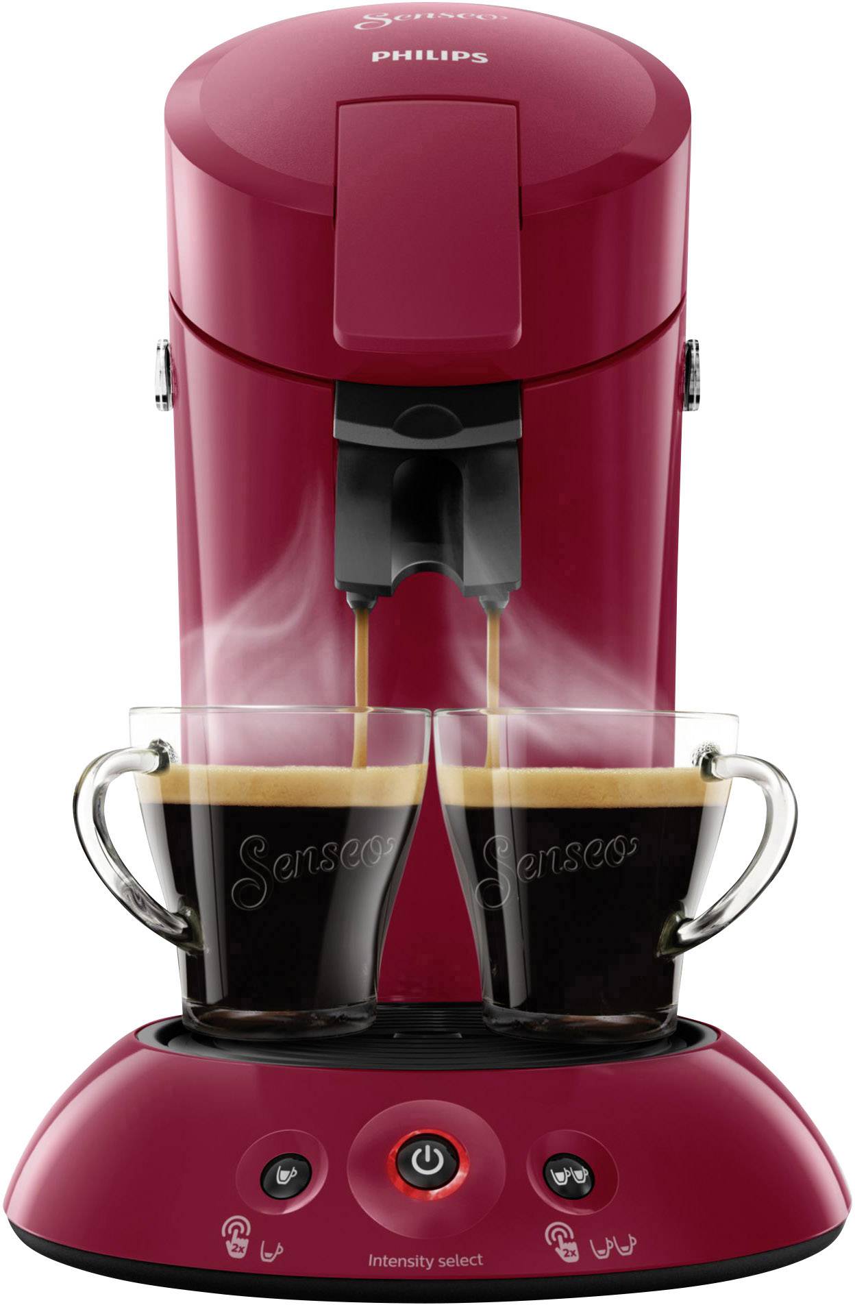 SENSEO® HD6554/90 Original HD6554/90 Kaffeepadmaschine Rubin-Rot