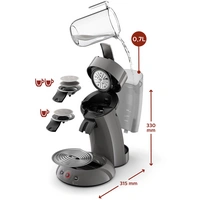 SENSEO® HD6556/00 Kaffeepadmaschine Hellgrau, Metall SENSEO® HD6556/00 Kaffeepadmaschine Hellgrau, Metall