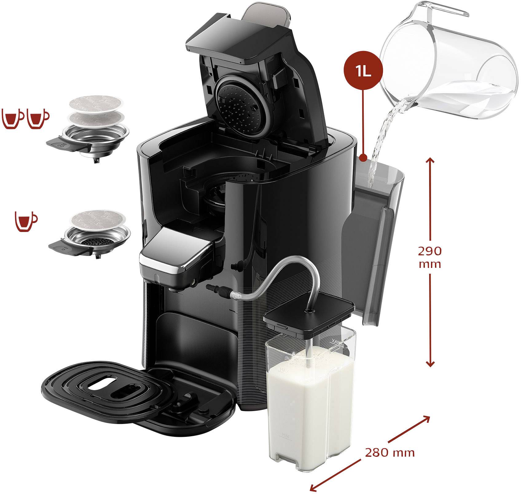 Senseo HD6570/60 Latte Duo Padmaschine