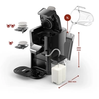 SENSEO® HD6574/50 Latte Duo Plus HD6574/50 Kaffeepadmaschine Anthrazit mit Milchbehälter SENSEO® HD6574/50 Latte Duo Plus HD6574/50 Kaffeepadmaschine Anthrazit mit Milchbehälter